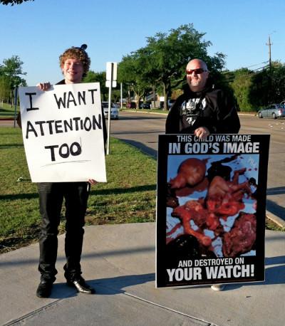 Abolish Human Abortion protests near campus