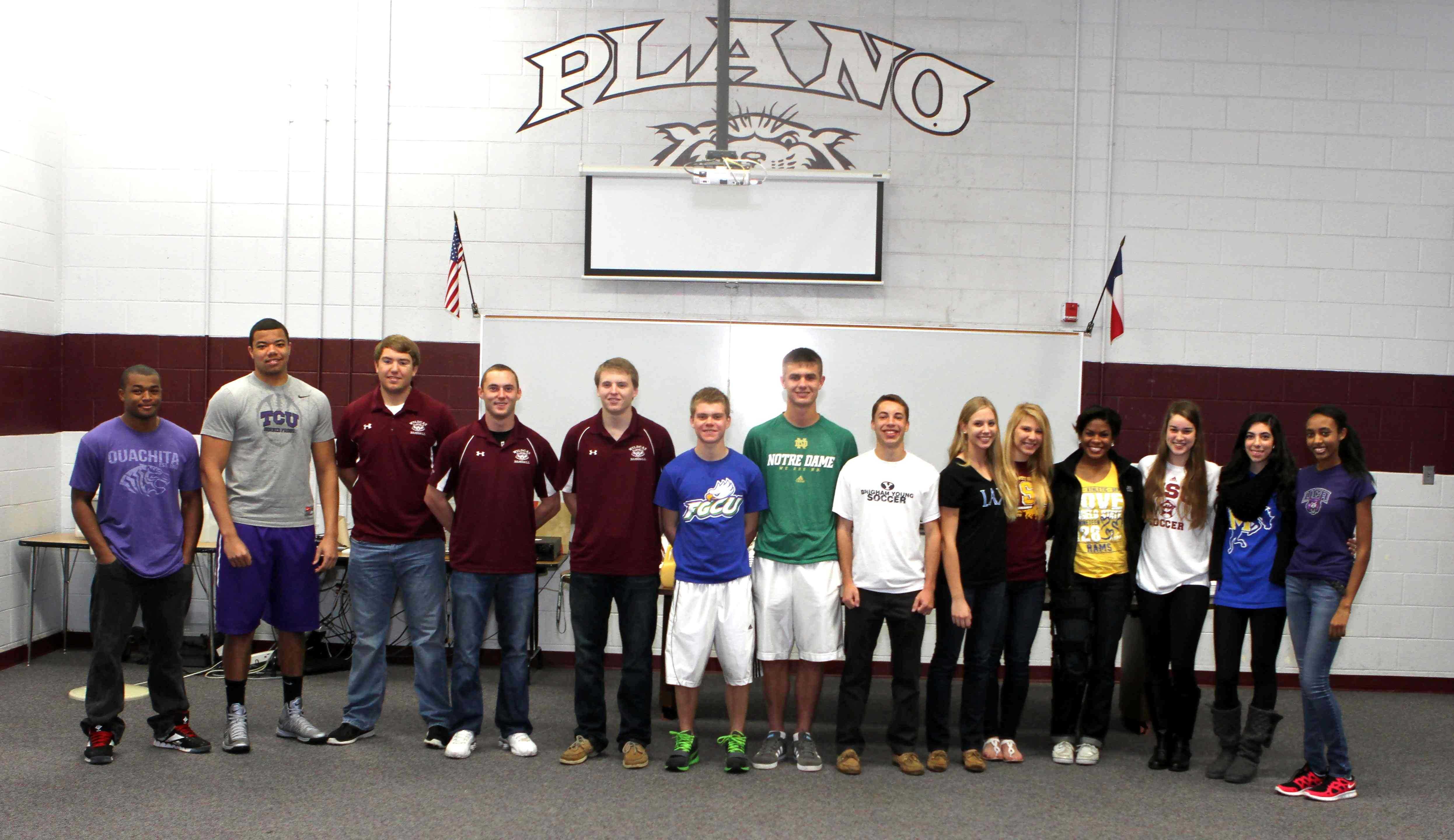 Athletes sign with universities