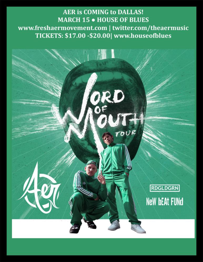 Dont miss the Aer concert: March 15!