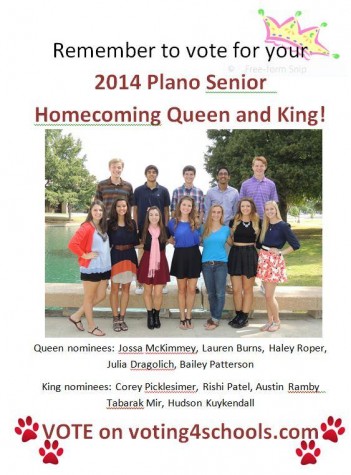 Homecoming court nominees 2014
