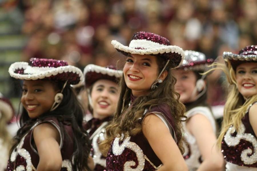 Planoettes perform at a pep rally on Sept. 12. Photo by Terry Quinn. 