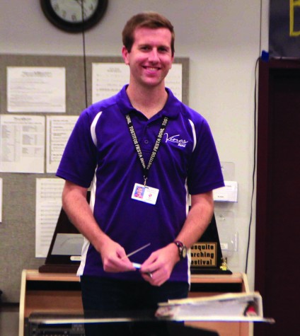 Cawyer has been enjoying his time teaching at Vines High School as well as here. "I love Plano," he said. Photo by Lydia Sebany. 