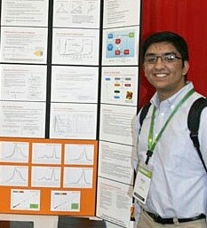 Rajesh presents the results of his project at the 2014 International Sustainable World for Environment Engineering and Energy Project Olympiad. My models implement locational fuel treatment to study preventative techniques against wildfires, Rajesh said. Photo submitted by Vishal Rajesh
