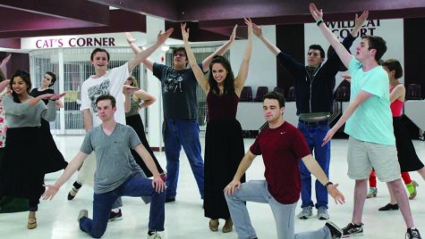 The cast of "Hello, Dolly" practices for their upcoming performance. Photo by Erienne Terpak.