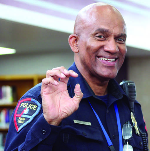 Parker shows his Wildcat Pride after 26 years of serving in PISD. (Photo by Amanda McNatt)
