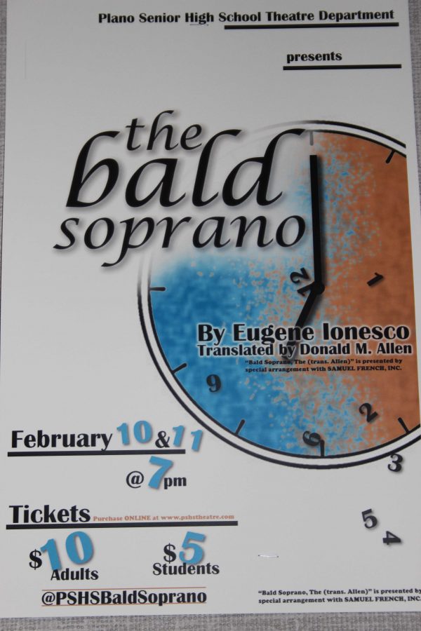 Bald Soprano poster (photo by Abby Zimmardi)