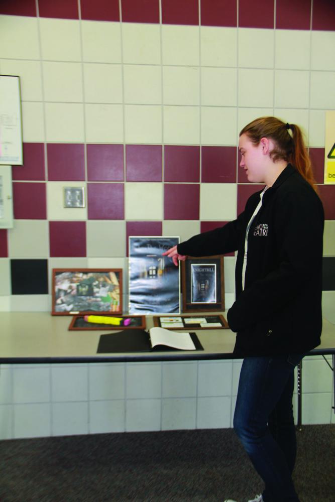 Senior Alexis Renfro practices her presentation which she will present to the judges at the state UIL competition.