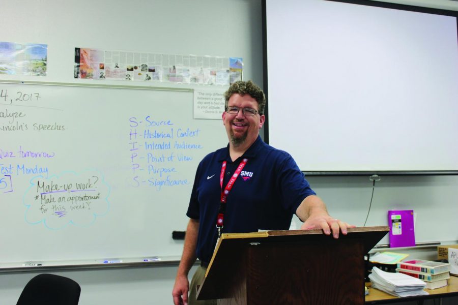 U.S. History teacher Matt Cone, always ready and willing to help students in need whether it be tutoring, a sympathetic ear or a safe ride home. 
