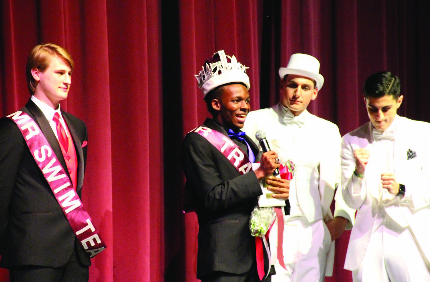 Former winner Charles Brockman is crowned Mr. Plano during the 2017 competition.
