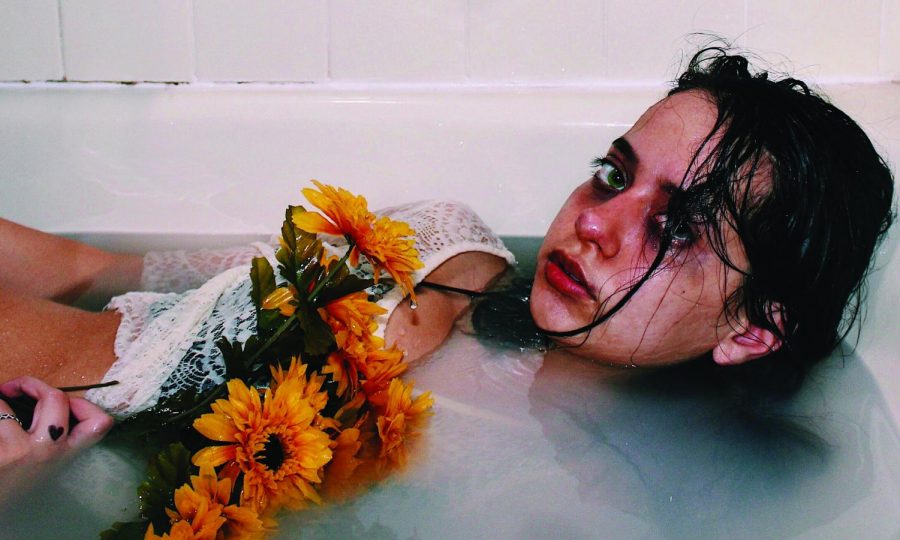 Isabel Saldivars award winning photo titled Chlorine in bathtub series.